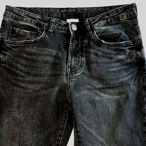 Zara Boys 13-14 Black Slim Fit Denim Jeans Pants